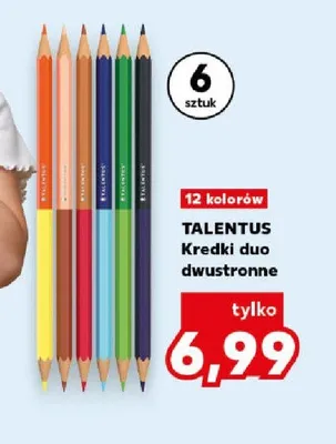 Kredki duo dwustronne Talentus 6-pak promocja w Kaufland