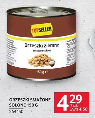 Orzeszki smażone solone Topseller promocja w Selgros