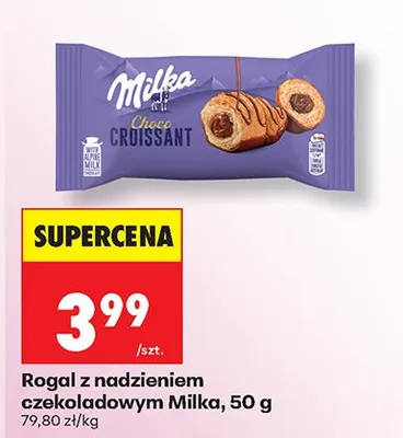 Rogal z nadzieniem czekoladowym promocja w Biedronka