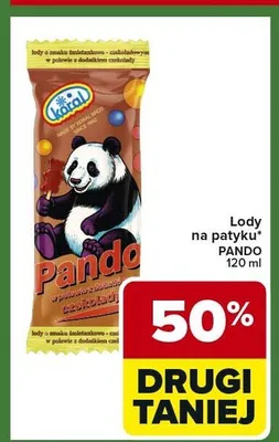 Lody na patyku Koral Pando promocja w Carrefour Express