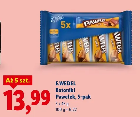 Batoniki Pawełek, 5-pak promocja w Lidl