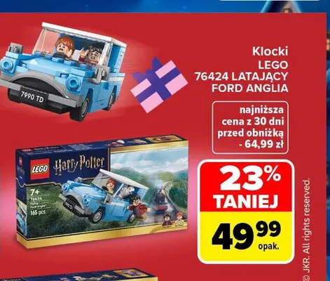 Klocki LEGO 76424 Latający Ford Anglia promocja w Carrefour