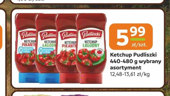 Ketchup Łagodny Pudliszki promocja w Gama