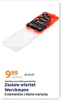 Zestaw wierteł Werckmann 8 elementów promocja w Action