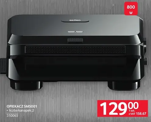 Opiekacz Braun SM5001 liczba kanapek: 2 promocja w Selgros