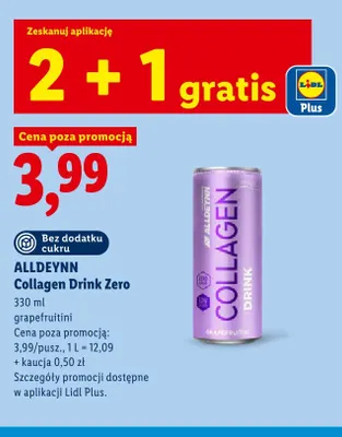 Napój ALLDEYNN Collagen Drink Zero Grapefruitini promocja w Lidl