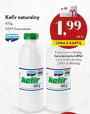 Kefir naturalny Krasnystaw promocja w Market Point
