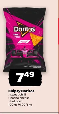 Chipsy Doritos nacho cheese promocja w Netto