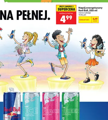 Napój energetyczny Red Bull The Peach Edition promocja w Biedronka
