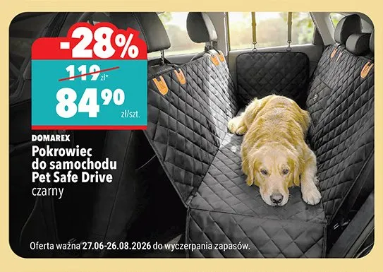 Pokrowiec do samochodu Pet Safe Drive Domarex czarny promocja w Biedronka
