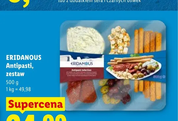Antipasti zestaw Eridanous promocja w Lidl