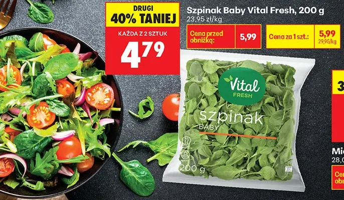Szpinak baby promocja w Biedronka