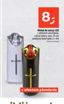 Wkład do zniczy LED z efektem płomienia czarny promocja w Dealz