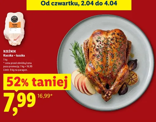 Kaczka - tuszka promocja w Lidl