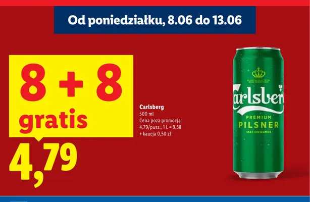 Piwo Carlsberg promocja w Lidl