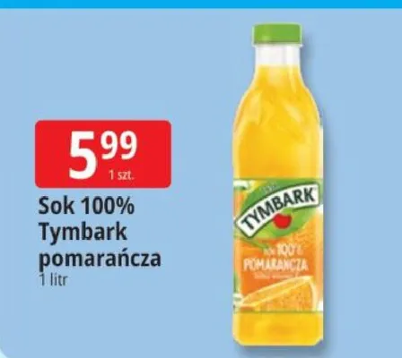 Sok 100% Tymbark pomarańcza promocja w Leclerc