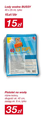 Lody wodne Bussy 40 Ice Pops promocja w KiK