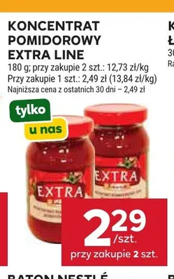 Koncentrat pomidorowy Extra Line promocja w Stokrotka