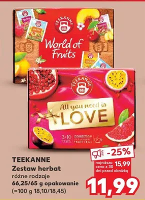 Zestaw herbat różne rodzaje promocja w Kaufland