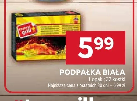Podpałka biała promocja w Stokrotka