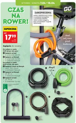 Zapięcie do roweru na kod promocja w Biedronka