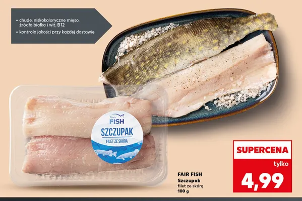 Szczupak filet ze skórą Fair Fish promocja w Kaufland