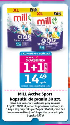 Kapsułki do prania Active Sport Mill promocja w Auchan