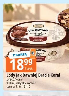 Lody Jak Dawniej Bracia Koral promocja w Leclerc
