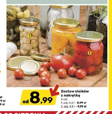 Zestaw słoików z nakrętką 0,3 l promocja w Bricomarche