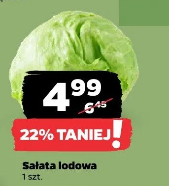 Sałata lodowa promocja w Netto