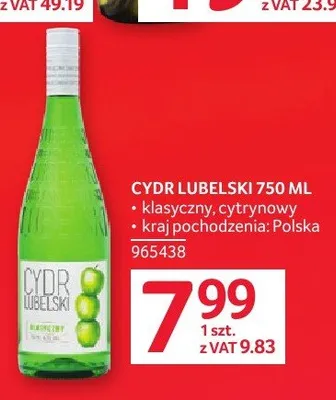 Cydr Lubelski cytrynowy Polska promocja w Selgros