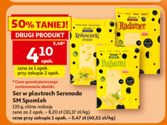 Ser w plastrach Królewiecki Serenada promocja w Auchan