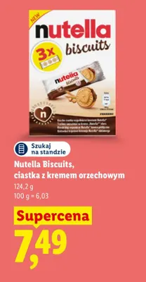 Nutella Biscuits ciastka z kremem orzechowym promocja w Lidl