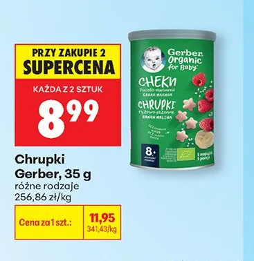 Chrupki Gerber 35g promocja w Biedronka