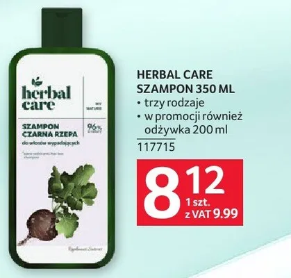 Szampon Herbal Care Czarna Rzepa promocja w Selgros