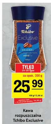Kawa rozpuszczalna Tchibo Exclusive promocja w Gram Market