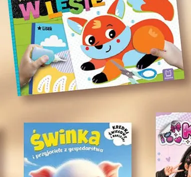 Książka Wycinam naklejam rysuję w lesie Wycinanki edukacyjne promocja w Biedronka