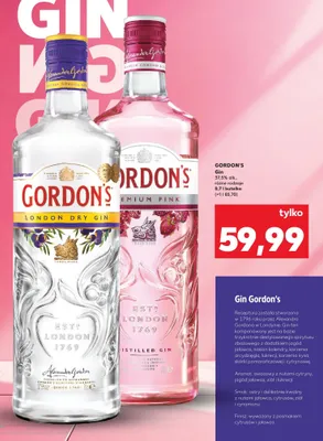 Gin różne rodzaje promocja w Kaufland