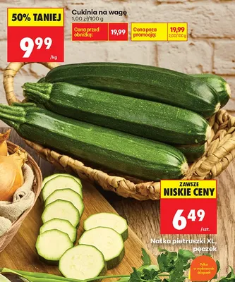 Cukinia na wagę promocja w Biedronka
