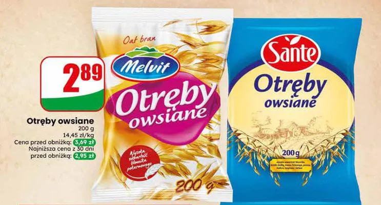 Otręby owsiane Melvit promocja w Dino