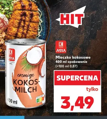 Mleczko kokosowe K-Asia promocja w Kaufland