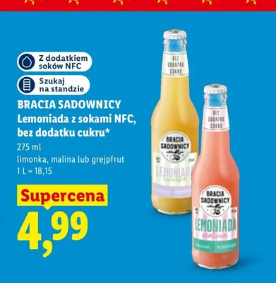 Lemoniada Bracia Sadownicy limonka promocja w Lidl