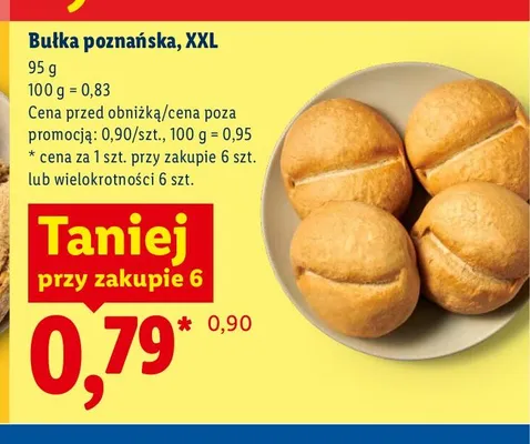 Bułka poznańska XXL promocja w Lidl