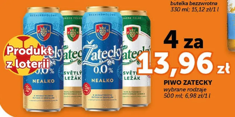 Piwo Žatecký Světlý Ležák promocja w Euro Sklep