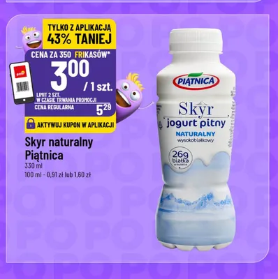 Skyr naturalny Piątnica promocja w POLOmarket
