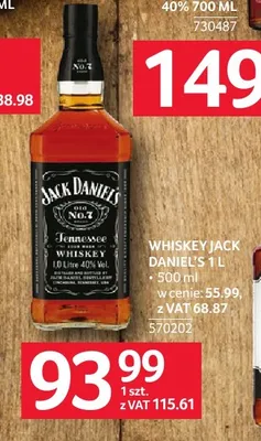 Whiskey Jack Daniel's No. 7 promocja w Selgros