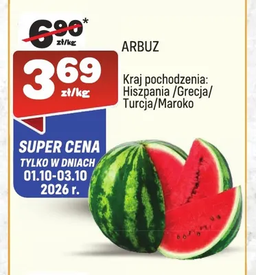 Arbuz promocja w Społem Praga