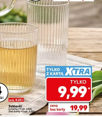 Szklanki 0,25 l promocja w Kaufland