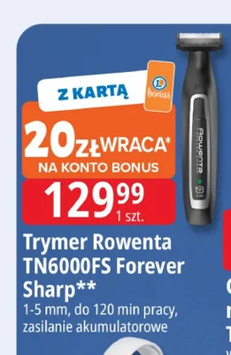 Trymer Rowenta TN6000FS Forever Sharp promocja w Leclerc