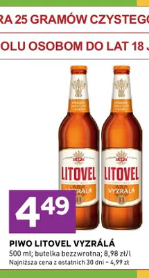 Piwo Litovel Vyzrálá promocja w Stokrotka